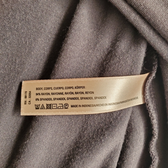 Anthropologie x Floreat Graphite Grey Oversized Enlogated Tee - Picture 7 of 7